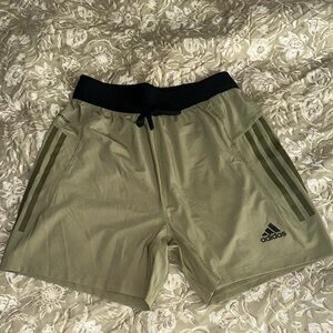 Adidas Men's Olive Green Shorts